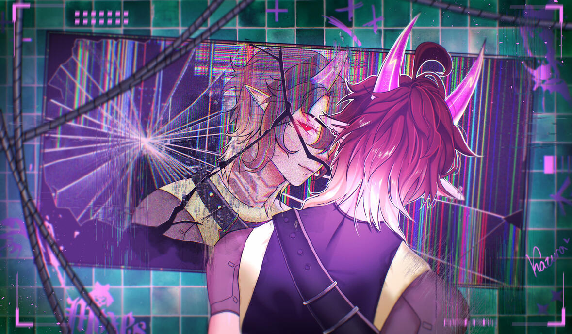 Bustshot + detailed background