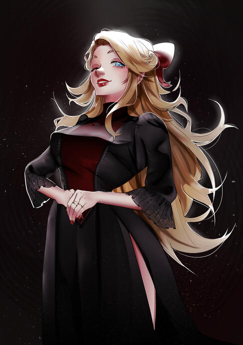 Halfbody + simple background