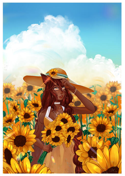 Halfbody + detailed background